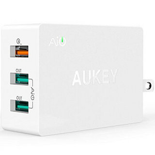 AUKEY PA-T2 QC2.0三口充电器 42W