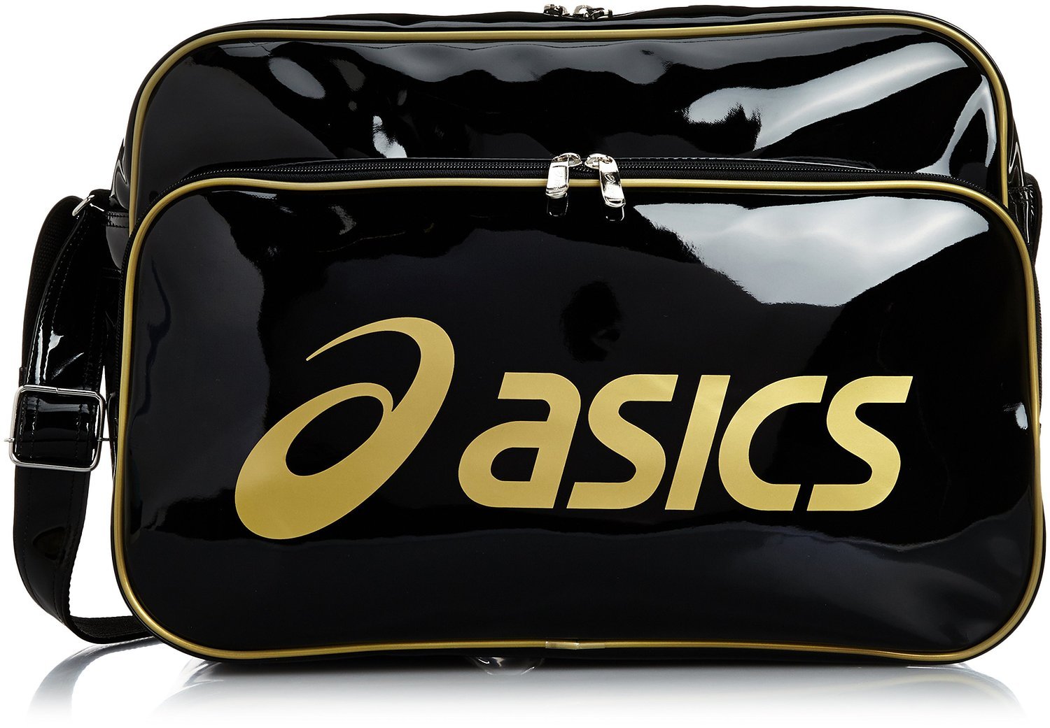 限颜色:asics 亚瑟士 运动单肩包 黑色