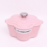 Le Creuset 铸铁珐琅花形锅 雪纺粉