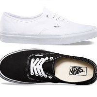 VANS 范斯 AUTHENTIC 中性款帆布鞋VN0A2Z5J187 黑色 35码