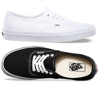 VANS 范斯 AUTHENTIC 中性款帆布鞋VN0A2Z5J187 黑色 35码