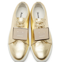 Acne Studios  Gold Leather Adriana 女士休闲运动鞋