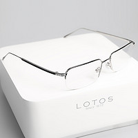 高端秀：Lotos 罗特斯 in系列 镶钻18K白金眼镜