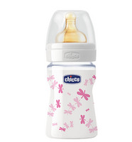 Chicco 智高 爱自然系列宽口玻璃奶瓶 150ml