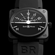 BELL & ROSS 柏莱士 AVIATION系列 BR01-TURN-COORDINATO 男款限量版机械腕表