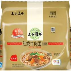 五谷道场 红烧牛肉 方便面 四连包