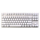 GANSS 高斯 GS87 机械键盘 87白色青轴 PBT版