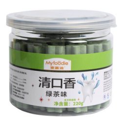 Myfoodie 麦富迪 宠物洁齿骨 狗零食 清口香  绿茶味*3件