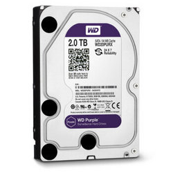 WD 西部数据 紫盘 WD20PURX 2TB 监控硬盘