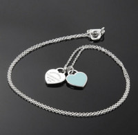 Tiffany & Co. 蒂芙尼 Return to Tiffany系列 Double Heart Tag 吊坠项链