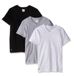 LACOSTE  3-Pack Essentials Cotton 男士V领T恤 3条装