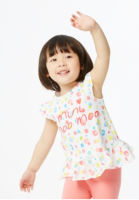 MINI MOOMOO 迷你莫莫 女婴童彩色波点T恤