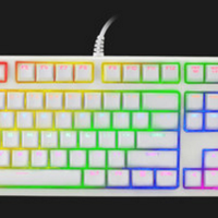 FIRE-PAD 地狱火 堕天使 白色RGB 机械键盘  黑轴