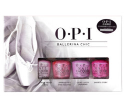 OPI 指尖芭蕾 迷你套装3.75ml*4（嫩粉色+莓红色+丁香紫+洋红色）*2套