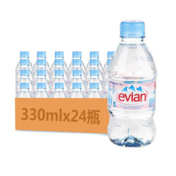 evian 依云 天然矿泉水 330ML*24瓶