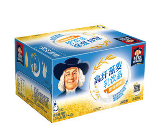 QUAKER 桂格 高纤燕麦乳原味350ML*12瓶*2箱+桂格即食燕麦1478g*3