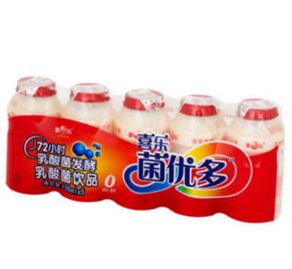 喜乐 菌优多乳酸菌饮品 牛奶发酵乳酸饮料108ml*20瓶 *8件