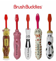 BrushBuddies 动物语音趣味训练牙刷 5支装  