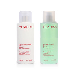 CLARINS 娇韵诗 平衡柔肤水 400ml+均衡清洁乳 400ml*2套