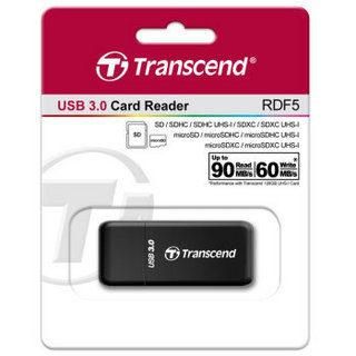 Transcend 创见 USB 3.0 RDF5 SD读卡器 黑色