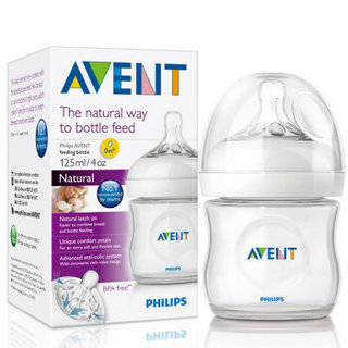 AVENT 新安怡 自然原生系列 SCF690/17 宽口径玻璃奶瓶 125ml