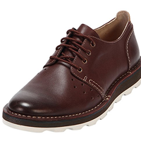 Clarks 其乐 Darble Walk系列系带平底男士休闲鞋德比鞋（正装皮鞋） 261141927 棕色  