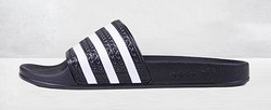 adidas 阿迪达斯 Adilette 黑白条纹拖鞋