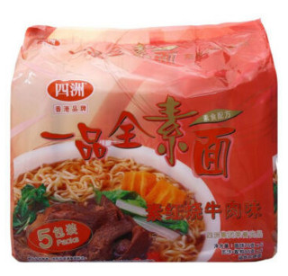 ​四洲 方便面 一品全素面 素红烧牛肉味 85g