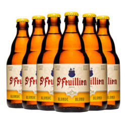 St-Feuillien Blonde 圣佛洋 金啤酒 礼盒装 330ml*6 *3件