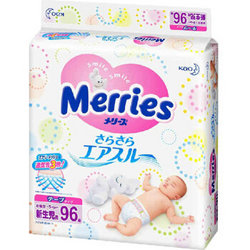 花王 Merries 妙而舒 新生儿纸尿裤 NB 96片