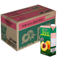 移动端：Joos 杰事 100%蜜桃芒果果汁 含蜜桃果肉 1Lx12盒