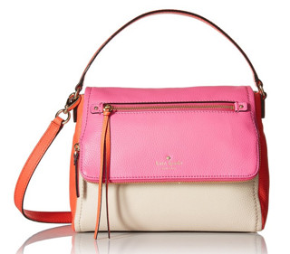 kate spade NEW YORK Cobble Hill Small Toddy 女士斜挎包 Crab Red/Coral Sunset/Parrot Feather