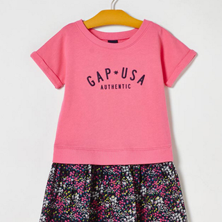 Gap 盖璞 194924 女童经典徽标短袖连衣裙