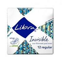 Libra 隐形纤薄护翼卫生巾 12片