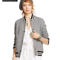 拉夫劳伦 RALPH LAURENFRENCH TERRY BASEBALL 女士棒球外套