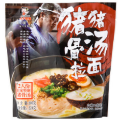 味千拉面 猪猪骨汤拉面(2人份)(半干面) 305克