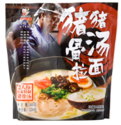 味千拉面 猪猪骨汤拉面（2人份）（半干面） 305克 含料包