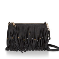 REBECCA MINKOFF BEADED Finn 女士斜挎包 Finn Crossbody 黑色