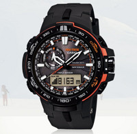 新低价：CASIO 卡西欧 PRW-6100Y-1 太阳能电波登山腕表