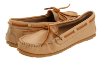 MINNETONKA 迷你唐卡 Leather Moc 女士休闲鞋