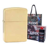 ZIPPO 精装版经典礼盒套装（纯铜拉丝1941B+133ml电油+六粒装火石）+凑单品
