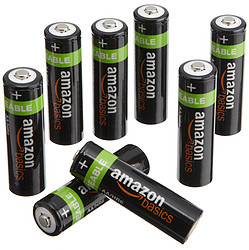 AmazonBasics 亚马逊倍思 AA 5号 镍氢充电电池 (8节，2000mAh)