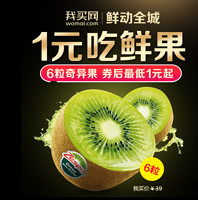 限北京：Zespri 佳沛 新西兰奇异果 6粒