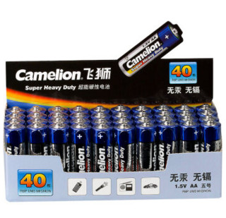 Camelion 飞狮 超能碳性5号电池 40节装