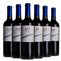 LAZO 砾石庄园梅洛红葡萄酒 750ml 6瓶装 