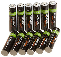 AmazonBasics 亚马逊倍思 AAA 7号 镍氢充电电池 (12节，800mAh) 