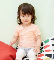 Mini MooMoo 迷你莫莫 女婴童波点多彩短袖恤三件装