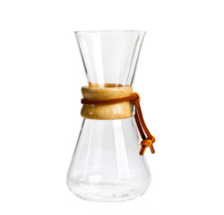 CHEMEX 手冲滴滤玻璃木柄咖啡壶 1~3人份