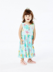 MINI MOOMOO/迷你莫莫 女婴童多彩长款连衣裙