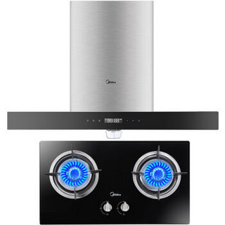 Midea 美的 DT518R+Q636B 欧式吸抽油烟机燃气灶套餐装